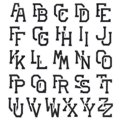 PATIKIL Bügelbuchstaben, 52 Stück bestickte Buchstaben A-Z zum Aufnähen oder Aufbügeln auf Kleidung, Rucksäcken, Hüten DIY-Zubehör, Schwarz 2 Zoll Höhe PATIKIL Bügelbuchstaben, 52 Stück bestickte Buchstaben A-Z zum Aufnähen oder Aufbügeln auf Kleidung, Rucksäcken, Hüten DIY-Zubehör, Schwarz 2 Zoll Höhe von PATIKIL
