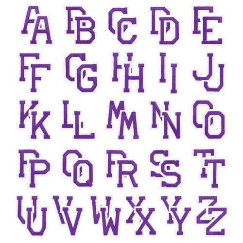 PATIKIL Bügelbuchstaben, 52 Stück bestickte Buchstaben A-Z zum Aufnähen oder Aufbügeln für Kleidung, Rucksäcke, Hüte DIY-Zubehör, Lila 2 Zoll Höhe PATIKIL Bügelbuchstaben, 52 Stück bestickte Buchstaben A-Z zum Aufnähen oder Aufbügeln für Kleidung, Rucksäcke, Hüte DIY-Zubehör, Lila 2 Zoll Höhe von PATIKIL