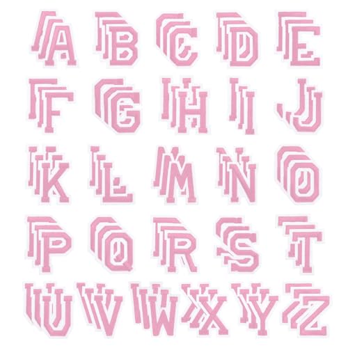 PATIKIL Bügelbuchstaben, 78 Stück bestickte Buchstaben A-Z zum Aufnähen oder Aufbügeln auf Kleidung, Rucksäcken, Hüten, DIY-Zubehör, Pink, 2 Zoll Höhe PATIKIL Bügelbuchstaben, 78 Stück bestickte Buchstaben A-Z zum Aufnähen oder Aufbügeln auf Kleidung, Rucksäcken, Hüten, DIY-Zubehör, Pink, 2 Zoll Höhe von PATIKIL