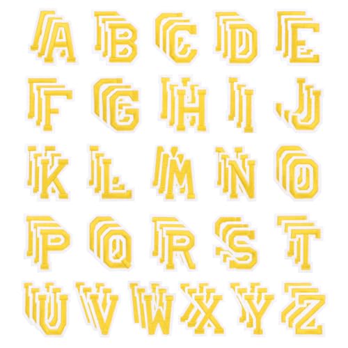 PATIKIL Bügelbuchstaben, 78 Stück bestickte Buchstaben A-Z zum Aufnähen oder Aufbügeln auf Kleidung, Rucksäcken, Hüten DIY-Zubehör, Gelb 2 Zoll Höhe PATIKIL Bügelbuchstaben, 78 Stück bestickte Buchstaben A-Z zum Aufnähen oder Aufbügeln auf Kleidung, Rucksäcken, Hüten DIY-Zubehör, Gelb 2 Zoll Höhe von PATIKIL