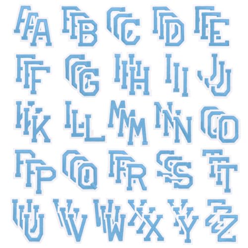PATIKIL Bügelbuchstaben, 78 Stück bestickte Buchstaben A-Z zum Aufnähen oder Aufbügeln auf Kleidung, Rucksäcken, Hüten DIY-Zubehör, Himmelblau 2 Zoll Höhe PATIKIL Bügelbuchstaben, 78 Stück bestickte Buchstaben A-Z zum Aufnähen oder Aufbügeln auf Kleidung, Rucksäcken, Hüten DIY-Zubehör, Himmelblau 2 Zoll Höhe von PATIKIL