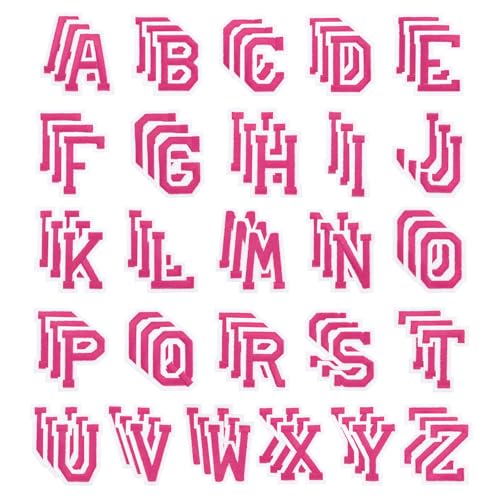 PATIKIL Bügelbuchstaben, 78 Stück bestickte Buchstaben A-Z zum Aufnähen oder Aufbügeln auf Kleidung, Rucksäcken, Hüten DIY-Zubehör, Rose 2 Zoll Höhe PATIKIL Bügelbuchstaben, 78 Stück bestickte Buchstaben A-Z zum Aufnähen oder Aufbügeln auf Kleidung, Rucksäcken, Hüten DIY-Zubehör, Rose 2 Zoll Höhe von PATIKIL