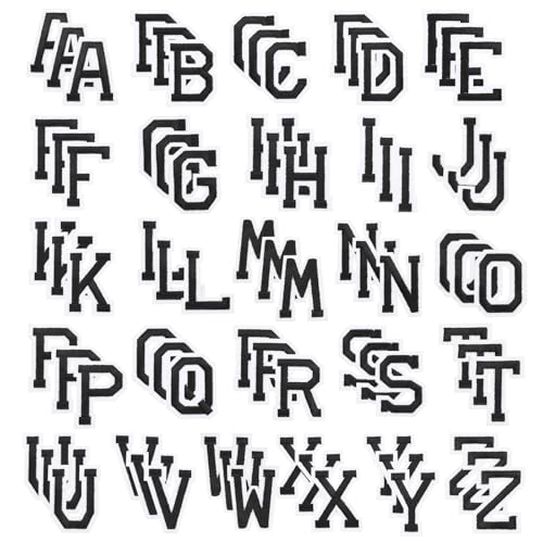 PATIKIL Bügelbuchstaben, 78 Stück bestickte Buchstaben A-Z zum Aufnähen oder Aufbügeln auf Kleidung, Rucksäcken, Hüten DIY-Zubehör, Schwarz 2 Zoll Höhe PATIKIL Bügelbuchstaben, 78 Stück bestickte Buchstaben A-Z zum Aufnähen oder Aufbügeln auf Kleidung, Rucksäcken, Hüten DIY-Zubehör, Schwarz 2 Zoll Höhe von PATIKIL