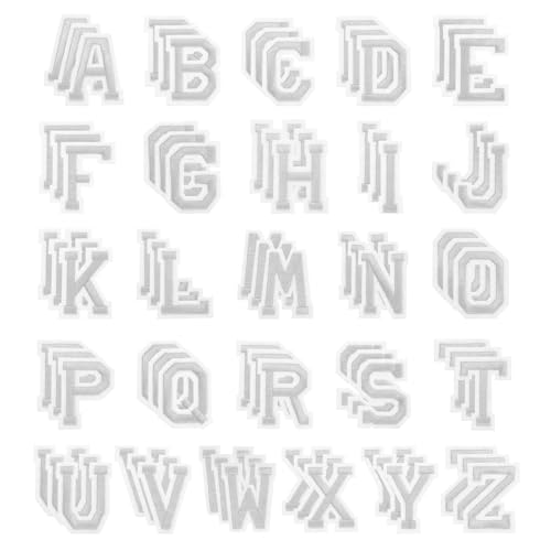 PATIKIL Bügelbuchstaben, 78 Stück bestickte Buchstaben A-Z zum Aufnähen oder Aufbügeln auf Kleidung, Rucksäcken, Hüten und DIY-Zubehör, Silberfarben, 2 Zoll Höhe PATIKIL Bügelbuchstaben, 78 Stück bestickte Buchstaben A-Z zum Aufnähen oder Aufbügeln auf Kleidung, Rucksäcken, Hüten und DIY-Zubehör, Silberfarben, 2 Zoll Höhe von PATIKIL