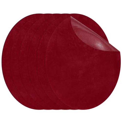 PATIKIL Bügelflicken 11 x 14 cm, 6er Pack ovale Ellenbogenflicken Knie-Reparaturflicken Wildleder Stoffapplikationen für Hemd Jeans Jacke Kleidung Reparatur Dekorationsset, Bordeaux PATIKIL Bügelflicken 11 x 14 cm, 6er Pack ovale Ellenbogenflicken Knie-Reparaturflicken Wildleder Stoffapplikationen für Hemd Jeans Jacke Kleidung Reparatur Dekorationsset, Bordeaux von PATIKIL