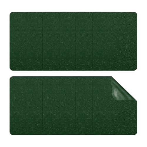 PATIKIL Bügelflicken 95 x 125mm, 12er Pack Stoffreparaturflicken Baumwolle Bügelflicken zum Reparieren und Dekorieren von Kleidung, Dunkelgrün von PATIKIL