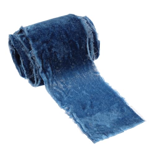 PATIKIL Bunter Samtband, 7,5 cm x 2,7 m Fransige Samtbänder zum Geschenkverpacken für Kränze, Blumensträuße, Schleifen und Hochzeitsdekorationen von PATIKIL