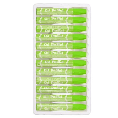 PATIKIL Chartreuse Ölpastellkreiden, 12 Stück weiche Ölkreiden, lebendige und cremige Pastellstifte, Kunstbedarf für Kunstmalerei, Zeichnen, Mischen, Graffiti für Künstler Anfänger PATIKIL Chartreuse Ölpastellkreiden, 12 Stück weiche Ölkreiden, lebendige und cremige Pastellstifte, Kunstbedarf für Kunstmalerei, Zeichnen, Mischen, Graffiti für Künstler Anfänger von PATIKIL