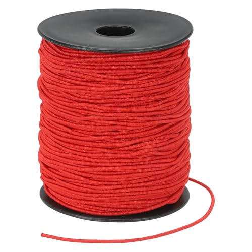 PATIKIL Dehnbarer Faden für Armbänder 109 Yards / 100m, 1,5 mm Elastikband für Schmuckherstellung, Halsketten, Perlen und Bastelarbeiten DIY, Rot PATIKIL Dehnbarer Faden für Armbänder 109 Yards / 100m, 1,5 mm Elastikband für Schmuckherstellung, Halsketten, Perlen und Bastelarbeiten DIY, Rot von PATIKIL