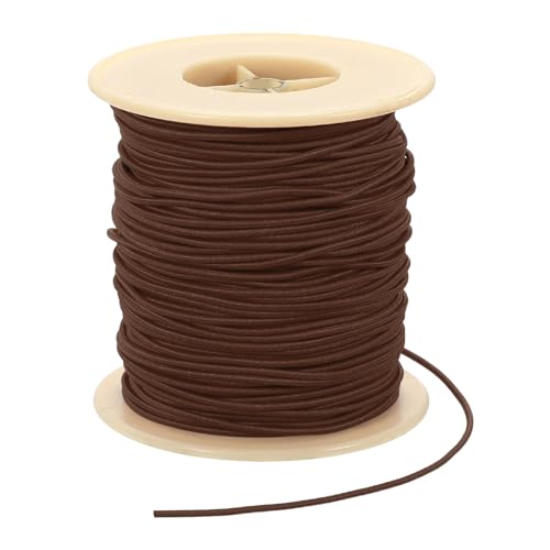 PATIKIL Dehnbarer Faden für Armbänder 77 Yards / 70 M, 2 mm Elastikband für Schmuckherstellung, Halsketten, Perlen und Basteln DIY, Dunkelbraun PATIKIL Dehnbarer Faden für Armbänder 77 Yards / 70 M, 2 mm Elastikband für Schmuckherstellung, Halsketten, Perlen und Basteln DIY, Dunkelbraun von PATIKIL
