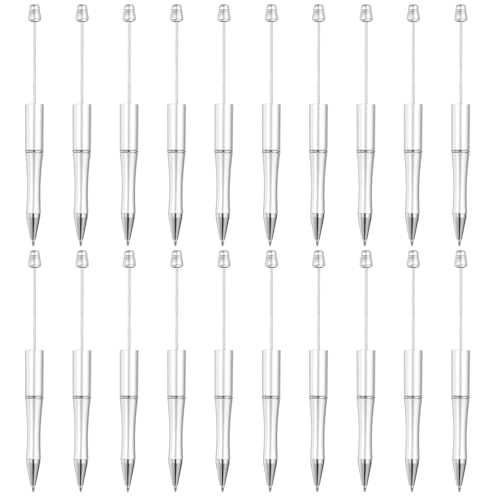 PATIKIL Diamant-Perlenstifte, 20 Stück Schwarze Tinte Kunststoff-Perlenstift Kreative DIY-Kugelschreiber für Lehrer Büro DIY-Basteln Party-Dekorationen Handgefertigte Lieferungen, Silber PATIKIL Diamant-Perlenstifte, 20 Stück Schwarze Tinte Kunststoff-Perlenstift Kreative DIY-Kugelschreiber für Lehrer Büro DIY-Basteln Party-Dekorationen Handgefertigte Lieferungen, Silber von PATIKIL