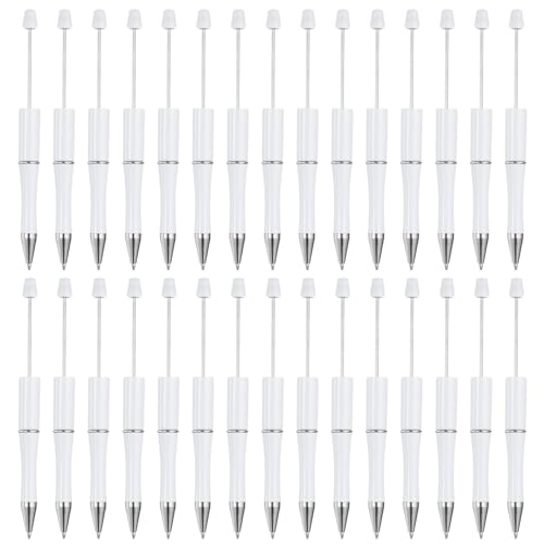 PATIKIL Diamant-Perlenstifte, 30 Stück Schwarze Tinte Kunststoff-Perlenstift Kreative DIY-Kugelschreiber für Lehrer Büro DIY-Basteln Party-Dekorationen Handgefertigte Lieferungen, Weiß PATIKIL Diamant-Perlenstifte, 30 Stück Schwarze Tinte Kunststoff-Perlenstift Kreative DIY-Kugelschreiber für Lehrer Büro DIY-Basteln Party-Dekorationen Handgefertigte Lieferungen, Weiß von PATIKIL