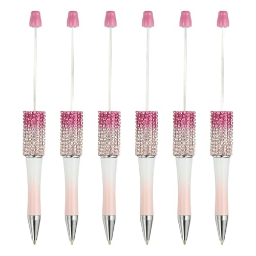 PATIKIL Diamant-Perlenstifte, 6 Stück Gradient Kunststoff Schwarz Tinte Perlenstift Kreative DIY Kugelschreiber für Lehrer Büro Party Dekorationen Handgemachte Zubehör, Rot/Weiß/Rosa PATIKIL Diamant-Perlenstifte, 6 Stück Gradient Kunststoff Schwarz Tinte Perlenstift Kreative DIY Kugelschreiber für Lehrer Büro Party Dekorationen Handgemachte Zubehör, Rot/Weiß/Rosa von PATIKIL
