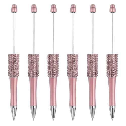 PATIKIL Diamant-Perlenstifte, 6 Stück Kunststoff-Schwarz-Tinten-Perlenstift Kreative DIY-Kugelschreiber für Lehrer Büro DIY Handwerk Party Dekorationen Handgemachte Zubehör, Rosa PATIKIL Diamant-Perlenstifte, 6 Stück Kunststoff-Schwarz-Tinten-Perlenstift Kreative DIY-Kugelschreiber für Lehrer Büro DIY Handwerk Party Dekorationen Handgemachte Zubehör, Rosa von PATIKIL