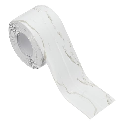 PATIKIL Dichtungsband Selbstklebend, PVC Toilettenabdichtungsstreifen Badewannenabdichtungsstreifen Klebeband für Badezimmer Küchenarbeitsplatte, Marmor Muster (3,8 cm x 3,2 m) von PATIKIL