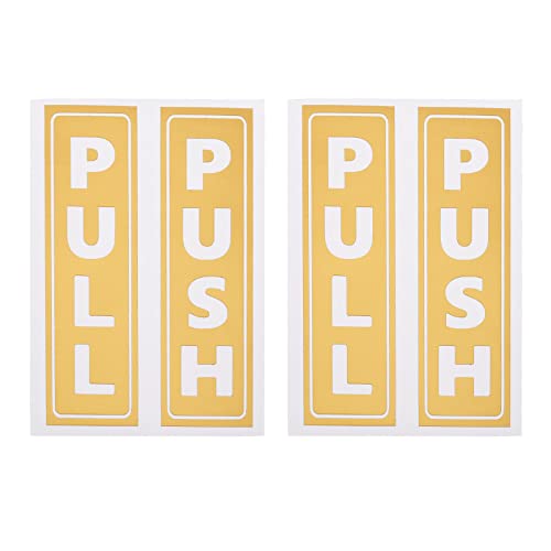 PATIKIL Druck-Zug Tür Zeichen 2 Set 2"x5" PVC Kleber Vertikal Ziehen Drücken Aufkleber Zeichen Vinyl Aufkleber für Büro Geschäft Geschäft Glas Tür Golden PATIKIL Druck-Zug Tür Zeichen 2 Set 2"x5" PVC Kleber Vertikal Ziehen Drücken Aufkleber Zeichen Vinyl Aufkleber für Büro Geschäft Geschäft Glas Tür Golden von PATIKIL
