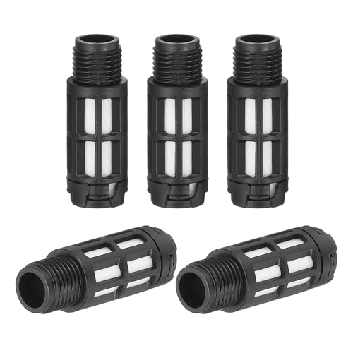 PATIKIL Druckluft-Schalldämpfer G 1/4, 5er-Pack Kunststoff-Luftkompressor-Auspuff-Schalldämpferfilter Luft-Solenoidventil-Schalldämpferpassung für Automatisierungs, Schwarz PATIKIL Druckluft-Schalldämpfer G 1/4, 5er-Pack Kunststoff-Luftkompressor-Auspuff-Schalldämpferfilter Luft-Solenoidventil-Schalldämpferpassung für Automatisierungs, Schwarz von PATIKIL