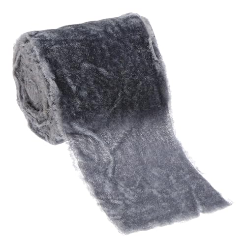 PATIKIL Dunkelblaues Samtband, 7,5 cm x 2,7 m Fransige Samtbänder zum Geschenkverpacken für Kränze, Blumensträuße, Schleifen, Hochzeitsdekorationen von PATIKIL