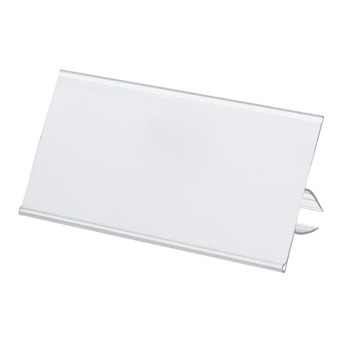 PATIKIL Etikettenhalter für Glasregale, 7,9 cm L x 4,1 cm, 30 Stück, transparente Kunststoffetiketten, Schilderhalter mit leeren Etiketten, passend für 0,7 cm bis 1,2 cm Holz- und Glasregale PATIKIL Etikettenhalter für Glasregale, 7,9 cm L x 4,1 cm, 30 Stück, transparente Kunststoffetiketten, Schilderhalter mit leeren Etiketten, passend für 0,7 cm bis 1,2 cm Holz- und Glasregale von PATIKIL