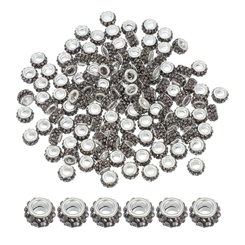 PATIKIL Europäische Perlen Großes Loch, 120 Stück Perlen für Armbänder Strass Kristallperlen Spacer Bastelperlen für Armband Stifte DIY Basteln Halsketten Schmuckherstellung, Tiefrot PATIKIL Europäische Perlen Großes Loch, 120 Stück Perlen für Armbänder Strass Kristallperlen Spacer Bastelperlen für Armband Stifte DIY Basteln Halsketten Schmuckherstellung, Tiefrot von PATIKIL