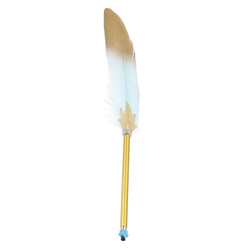 PATIKIL Feder Kugelschreiber, 0.5mm Vintage Kalligraphie Stifte mit Feder zum Schreiben Büro, Gänsefedern Stift für Hochzeit Unterschrift, Hellblau & Gold PATIKIL Feder Kugelschreiber, 0.5mm Vintage Kalligraphie Stifte mit Feder zum Schreiben Büro, Gänsefedern Stift für Hochzeit Unterschrift, Hellblau & Gold von PATIKIL