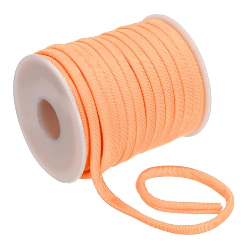 PATIKIL Flaches elastisches Nylonschnur, 21,87 Yard 5 mm dehnbarer Spandex-Schnur Stoff Elastikband für Nähen Kleidung Haarbänder Zugband DIY Handwerk, Hellorange PATIKIL Flaches elastisches Nylonschnur, 21,87 Yard 5 mm dehnbarer Spandex-Schnur Stoff Elastikband für Nähen Kleidung Haarbänder Zugband DIY Handwerk, Hellorange von PATIKIL