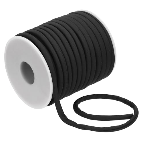 PATIKIL Flaches elastisches Nylonschnur, 21,87 Yard 5 mm dehnbarer Spandex-Schnur Stoff Elastikband für Nähen Kleidung Haarbänder Zugband DIY Handwerk, Schwarz PATIKIL Flaches elastisches Nylonschnur, 21,87 Yard 5 mm dehnbarer Spandex-Schnur Stoff Elastikband für Nähen Kleidung Haarbänder Zugband DIY Handwerk, Schwarz von PATIKIL