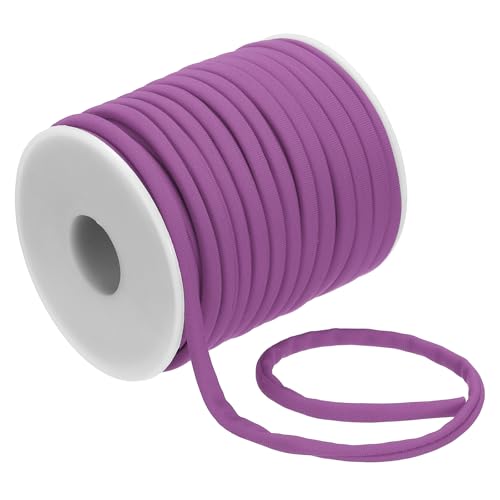 PATIKIL Flaches elastisches Nylonschnur 21,8 Yard, 5 mm dehnbarer Spandex-Schnur Stoff Elastisches Band Geflochtener Makramee-Faden für Nähen Kleidung Haarbänder Zugband DIY Handwerk, Lila PATIKIL Flaches elastisches Nylonschnur 21,8 Yard, 5 mm dehnbarer Spandex-Schnur Stoff Elastisches Band Geflochtener Makramee-Faden für Nähen Kleidung Haarbänder Zugband DIY Handwerk, Lila von PATIKIL