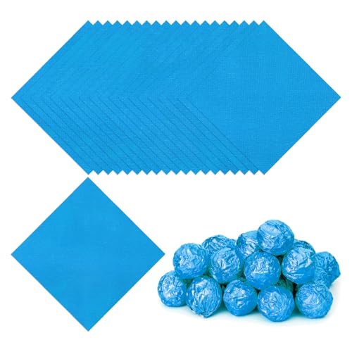 PATIKIL Folienbonbonverpackungen 5x5 Zoll, 100 Stück Quadratische Feinraster-Aluminiumfolie für DIY-Schokoladenbonbons-Verpackung und Dekoration, Blau PATIKIL Folienbonbonverpackungen 5x5 Zoll, 100 Stück Quadratische Feinraster-Aluminiumfolie für DIY-Schokoladenbonbons-Verpackung und Dekoration, Blau von PATIKIL