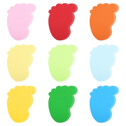 PATIKIL Fußabdruck-Ausschnitte, 72er Pack Papierfüße, Bunte Ausschnitte für Klassenzimmerdekoration, DIY-Bastelprojekt PATIKIL Fußabdruck-Ausschnitte, 72er Pack Papierfüße, Bunte Ausschnitte für Klassenzimmerdekoration, DIY-Bastelprojekt von PATIKIL