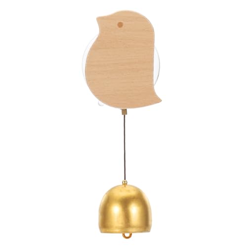 PATIKIL Geschäftsglocke, Holztürklingel Hängende Türklingel Glöckchen Tier Metalltürklingel mit Saugnapf für Geschäftseröffnung beim Betreten der Dekoration, Vogel von PATIKIL