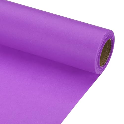 PATIKIL Geschenkpapier, 17" x 300"(25') 70 GSM Bastelpapierrolle Kraft Packpapier für Poster Pinnwand, Geschenkverpackung, Dunkellila von PATIKIL