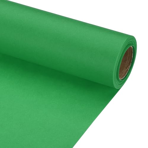 PATIKIL Geschenkpapier, 17" x 300"(25') 70 GSM Bastelpapierrolle Kraft Packpapier für Poster Pinnwand, Geschenkverpackung, Grün von PATIKIL