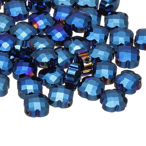 PATIKIL Glasperlen, 50 Stück 8mm Kleeblatt-Charme Transparente Kristallglasperlen Klar Schmuckherstellungszubehör für Armbänder DIY Handwerk, Blau PATIKIL Glasperlen, 50 Stück 8mm Kleeblatt-Charme Transparente Kristallglasperlen Klar Schmuckherstellungszubehör für Armbänder DIY Handwerk, Blau von PATIKIL