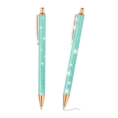 PATIKIL Glimmer Kugelschreiber, 2 Stücke Funkelnder Glitzerstift Einziehbarer Druck Metall Journaling Schwarze Tinte für Frauen Mädchen Büro Geburtstag, Fluoreszierendes Grün PATIKIL Glimmer Kugelschreiber, 2 Stücke Funkelnder Glitzerstift Einziehbarer Druck Metall Journaling Schwarze Tinte für Frauen Mädchen Büro Geburtstag, Fluoreszierendes Grün von PATIKIL