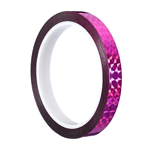 PATIKIL Glitzer Klebeband 12mm x 50m Washi Tape Holografische Selbstklebende Metallic Klebeband Reflektierender Prismenband für DIY Geschenkverpackung Party Dekoration Rosarot PATIKIL Glitzer Klebeband 12mm x 50m Washi Tape Holografische Selbstklebende Metallic Klebeband Reflektierender Prismenband für DIY Geschenkverpackung Party Dekoration Rosarot von PATIKIL