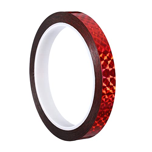 PATIKIL Glitzer Klebeband 12mm x 50m Washi Tape Holografische Selbstklebende Metallic Klebeband Reflektierender Prismenband für DIY Geschenkverpackung Party Dekoration Rotwein PATIKIL Glitzer Klebeband 12mm x 50m Washi Tape Holografische Selbstklebende Metallic Klebeband Reflektierender Prismenband für DIY Geschenkverpackung Party Dekoration Rotwein von PATIKIL