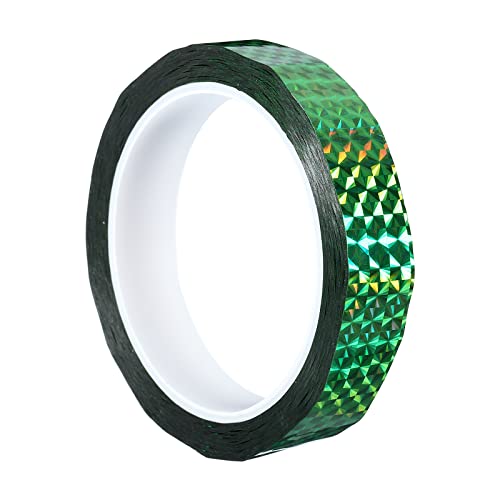 PATIKIL Glitzer Klebeband 20mm x 50m Washi Tape Holografische Selbstklebende Metallic Klebeband Reflektierender Prismenband für DIY Geschenkverpackung Party Dekoration Grün PATIKIL Glitzer Klebeband 20mm x 50m Washi Tape Holografische Selbstklebende Metallic Klebeband Reflektierender Prismenband für DIY Geschenkverpackung Party Dekoration Grün von PATIKIL