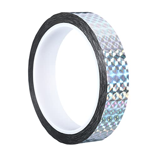 PATIKIL Glitzer Klebeband 20mm x 50m Washi Tape Holografische Selbstklebende Metallic Klebeband Reflektierender Prismenband für DIY Geschenkverpackung Party Dekoration Silber PATIKIL Glitzer Klebeband 20mm x 50m Washi Tape Holografische Selbstklebende Metallic Klebeband Reflektierender Prismenband für DIY Geschenkverpackung Party Dekoration Silber von PATIKIL