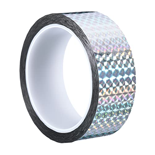 PATIKIL Glitzer Klebeband 35mm x 50m Washi Tape Holografische Selbstklebende Metallic Klebeband Reflektierender Prismenband für DIY Geschenkverpackung Party Dekoration Silber PATIKIL Glitzer Klebeband 35mm x 50m Washi Tape Holografische Selbstklebende Metallic Klebeband Reflektierender Prismenband für DIY Geschenkverpackung Party Dekoration Silber von PATIKIL
