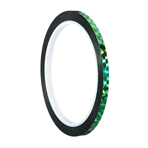 PATIKIL Glitzer Klebeband 5mm x 50m Washi Tape Holografische Selbstklebende Metallic Klebeband Reflektierender Prismenband für DIY Geschenkverpackung Party Dekoration Grün PATIKIL Glitzer Klebeband 5mm x 50m Washi Tape Holografische Selbstklebende Metallic Klebeband Reflektierender Prismenband für DIY Geschenkverpackung Party Dekoration Grün von PATIKIL