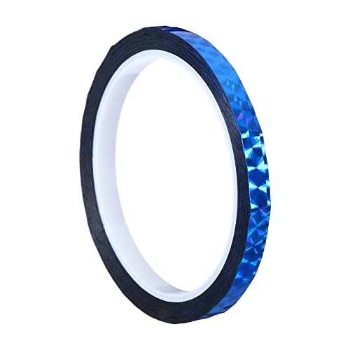 PATIKIL Glitzer Klebeband 8mm x 50m Washi Tape Holografische Selbstklebende Metallic Klebeband Reflektierender Prismenband für DIY Geschenkverpackung Party Dekoration Blau PATIKIL Glitzer Klebeband 8mm x 50m Washi Tape Holografische Selbstklebende Metallic Klebeband Reflektierender Prismenband für DIY Geschenkverpackung Party Dekoration Blau von PATIKIL