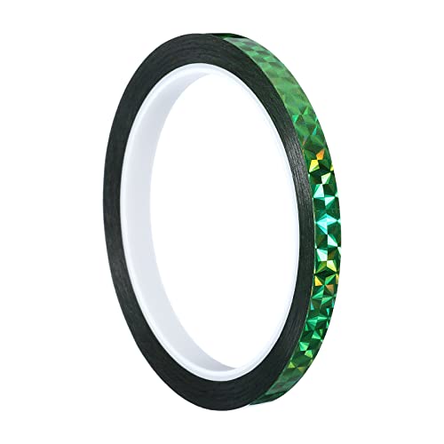 PATIKIL Glitzer Klebeband 8mm x 50m Washi Tape Holografische Selbstklebende Metallic Klebeband Reflektierender Prismenband für DIY Geschenkverpackung Party Dekoration Grün PATIKIL Glitzer Klebeband 8mm x 50m Washi Tape Holografische Selbstklebende Metallic Klebeband Reflektierender Prismenband für DIY Geschenkverpackung Party Dekoration Grün von PATIKIL