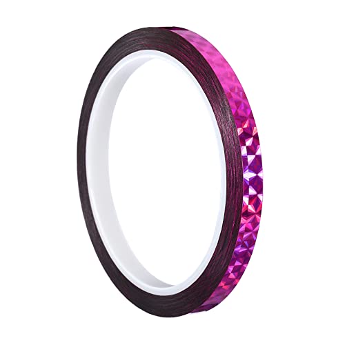 PATIKIL Glitzer Klebeband 8mm x 50m Washi Tape Holografische Selbstklebende Metallic Klebeband Reflektierender Prismenband für DIY Geschenkverpackung Party Dekoration Rosarot PATIKIL Glitzer Klebeband 8mm x 50m Washi Tape Holografische Selbstklebende Metallic Klebeband Reflektierender Prismenband für DIY Geschenkverpackung Party Dekoration Rosarot von PATIKIL