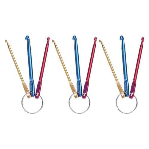 PATIKIL Häkelnadel-Set, 9 Stück Farbige Kurze Häkelnadeln Ergonomisches Strickhaken-Set Nadeln für Häkelgarn Handwerk Anfänger DIY Zubehör, Multicolor PATIKIL Häkelnadel-Set, 9 Stück Farbige Kurze Häkelnadeln Ergonomisches Strickhaken-Set Nadeln für Häkelgarn Handwerk Anfänger DIY Zubehör, Multicolor von PATIKIL