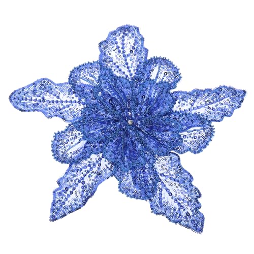 PATIKIL Handgefertigte Strass-Applikation, Blumen-Spitzen-Patches mit Paillettenperlen zum Aufnähen von Kristall-Perlen-Spitzen-Applikationen für Hochzeitskleider, Blau PATIKIL Handgefertigte Strass-Applikation, Blumen-Spitzen-Patches mit Paillettenperlen zum Aufnähen von Kristall-Perlen-Spitzen-Applikationen für Hochzeitskleider, Blau von PATIKIL