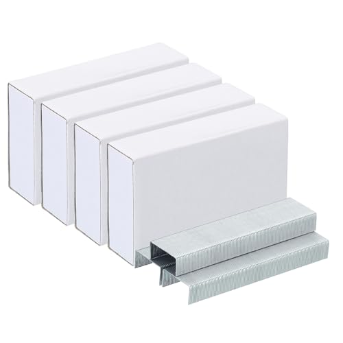 PATIKIL Heftklammern für Hefter 4 Pack(1000Stk Heftklammern pro Pack) 26/6 Standard 1/4" Länge Heftklammern Staufrei für Zuhause Bürobedarf Silberton von PATIKIL