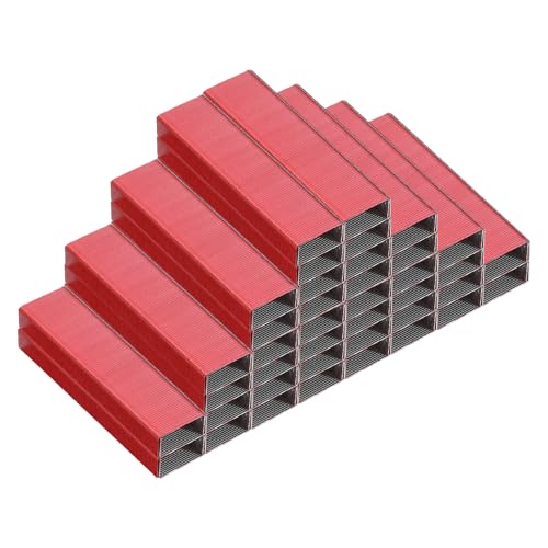 PATIKIL Heftklammern für Tacker, 8er Pack 26/6 Standard 1/4 Zoll Länge Heftklammern für Büromaterial, Rot PATIKIL Heftklammern für Tacker, 8er Pack 26/6 Standard 1/4 Zoll Länge Heftklammern für Büromaterial, Rot von PATIKIL