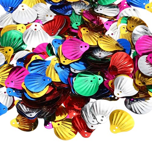 PATIKIL Insgesamt 90 Gramm Pailletten für Bastelarbeiten, 3er Pack bunte Pailletten und Glitzer für DIY Kleidung, Nägel, Grußkarten, Scrapbooking-Dekoration, Muschel-Design PATIKIL Insgesamt 90 Gramm Pailletten für Bastelarbeiten, 3er Pack bunte Pailletten und Glitzer für DIY Kleidung, Nägel, Grußkarten, Scrapbooking-Dekoration, Muschel-Design von PATIKIL