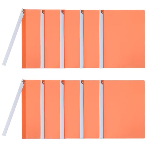 PATIKIL Klare Dokumentenmappe mit Schwenkclip Bunte Präsentationsdeckel mit dreieckigem Schiebebügel Punchless Seitlich Öffnen Schließen für Projektdatei, Orange, 10 Stück PATIKIL Klare Dokumentenmappe mit Schwenkclip Bunte Präsentationsdeckel mit dreieckigem Schiebebügel Punchless Seitlich Öffnen Schließen für Projektdatei, Orange, 10 Stück von PATIKIL
